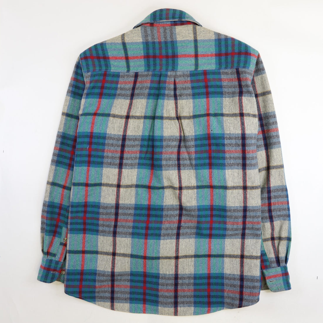 Vintage Eddie Bauer Wool Button Up Shirt Size Large Plaid