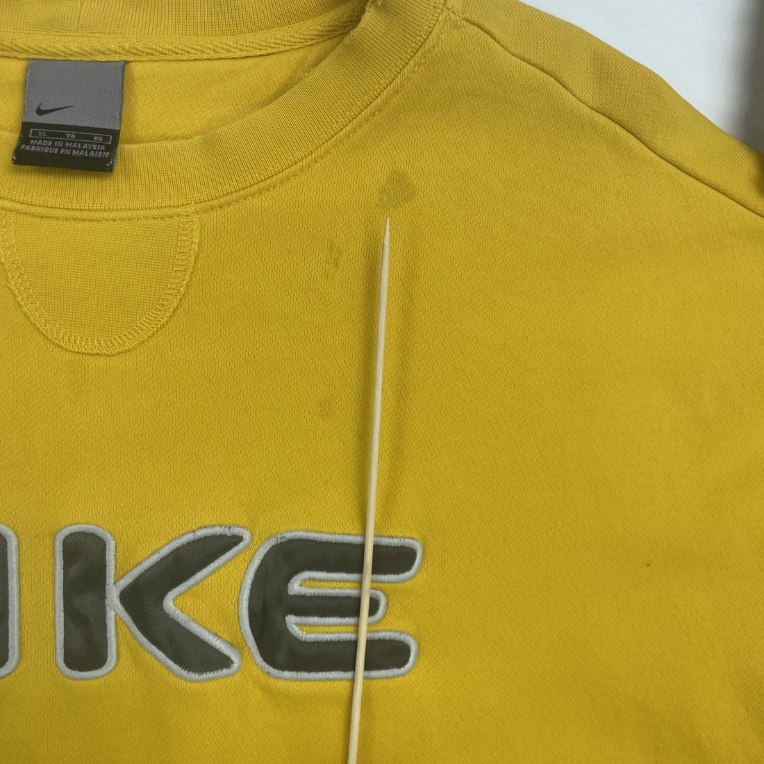Vintage Nike Spell Out Crewneck Sweatshirt Size XL Yellow