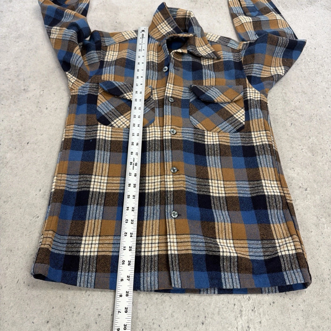 Vintage Pendleton Wool Board Button Up Shirt Size Small