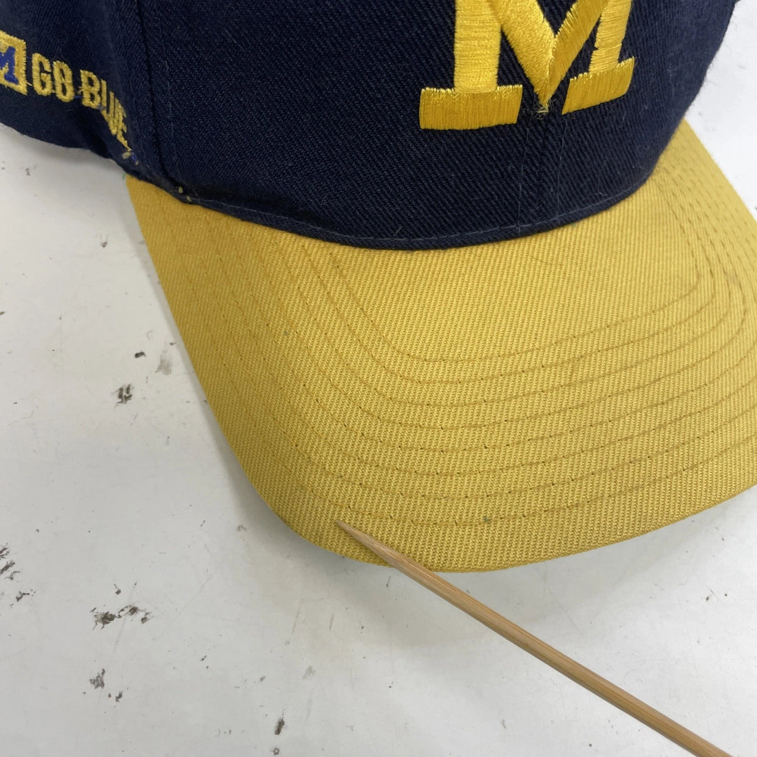 Vintage Michigan Wolverines American Needle Blockhead Snapback Hat Cap OSFA NCAA