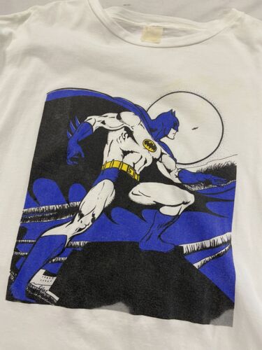 Vintage Batman DC Comics T-Shirt Size Large White 90s