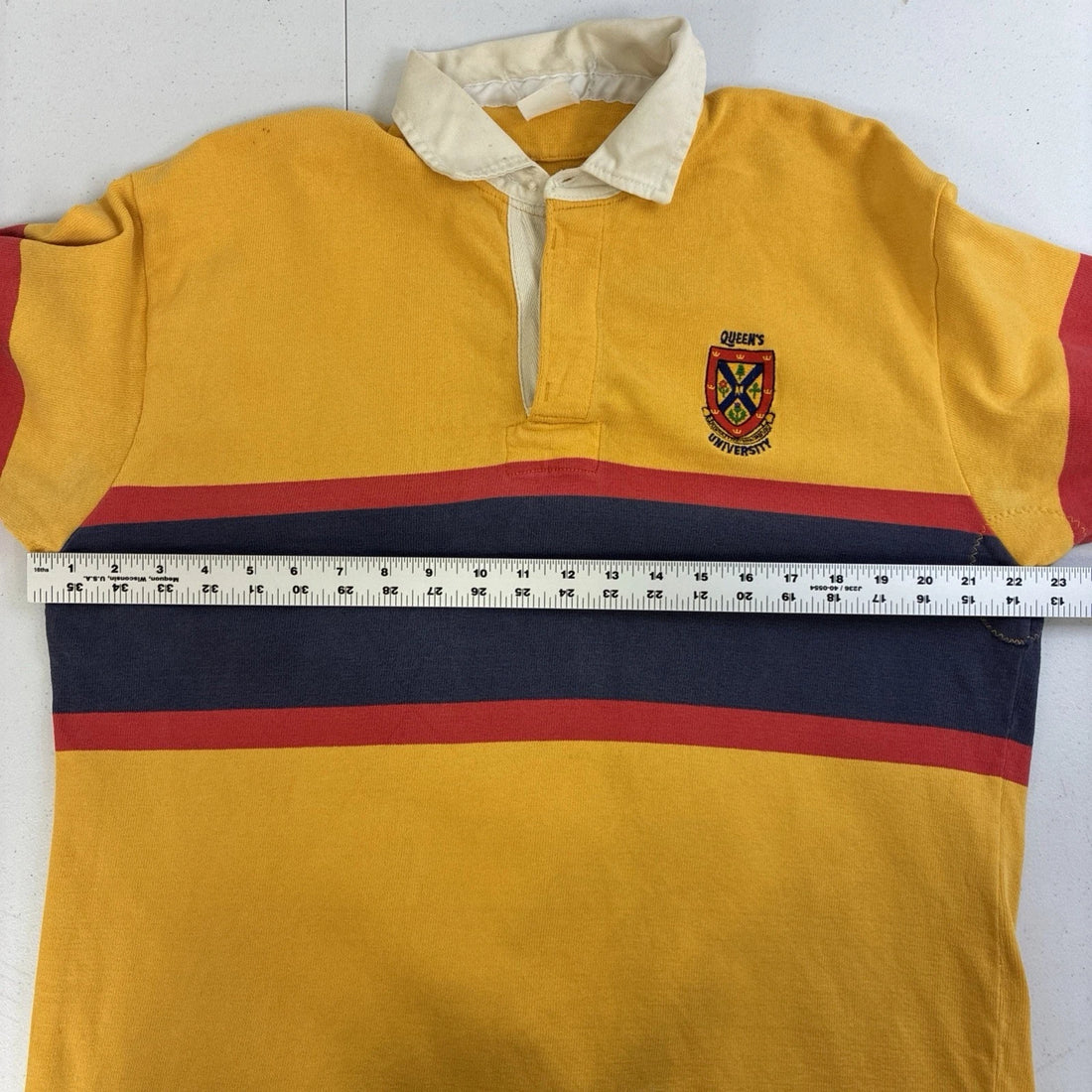 Vintage Queen's University Rugby Shirt Size Large