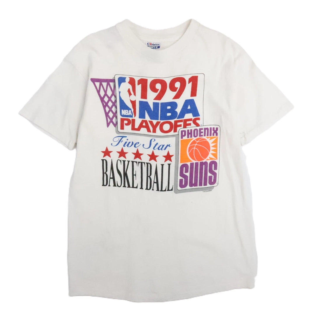 Vintage Phoenix Suns 1991 NBA Playoffs T-Shirt Size Large 90s