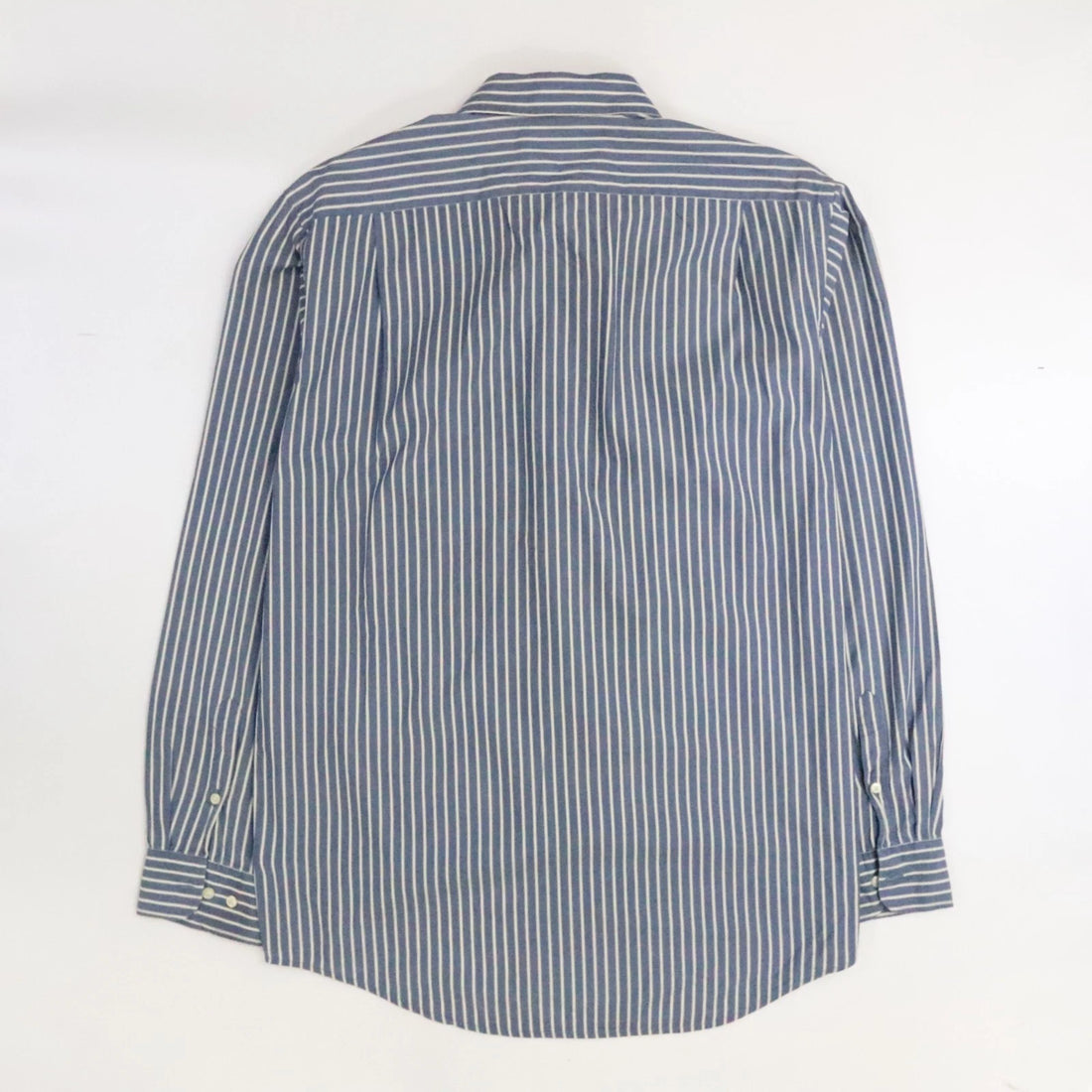 Lacoste Button Up Shirt Size 40 Blue Hickory Striped