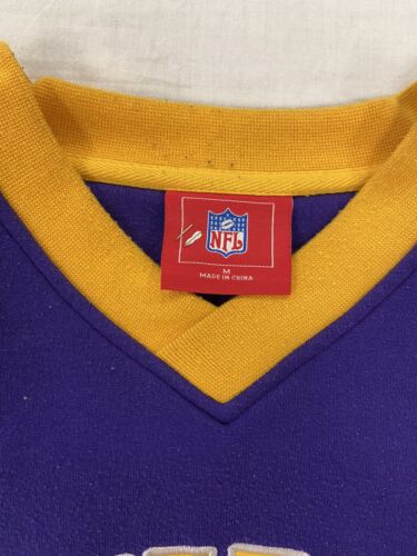 Vintage Minnesota Vikings Sweatshirt Crewneck Size Medium Purple NFL