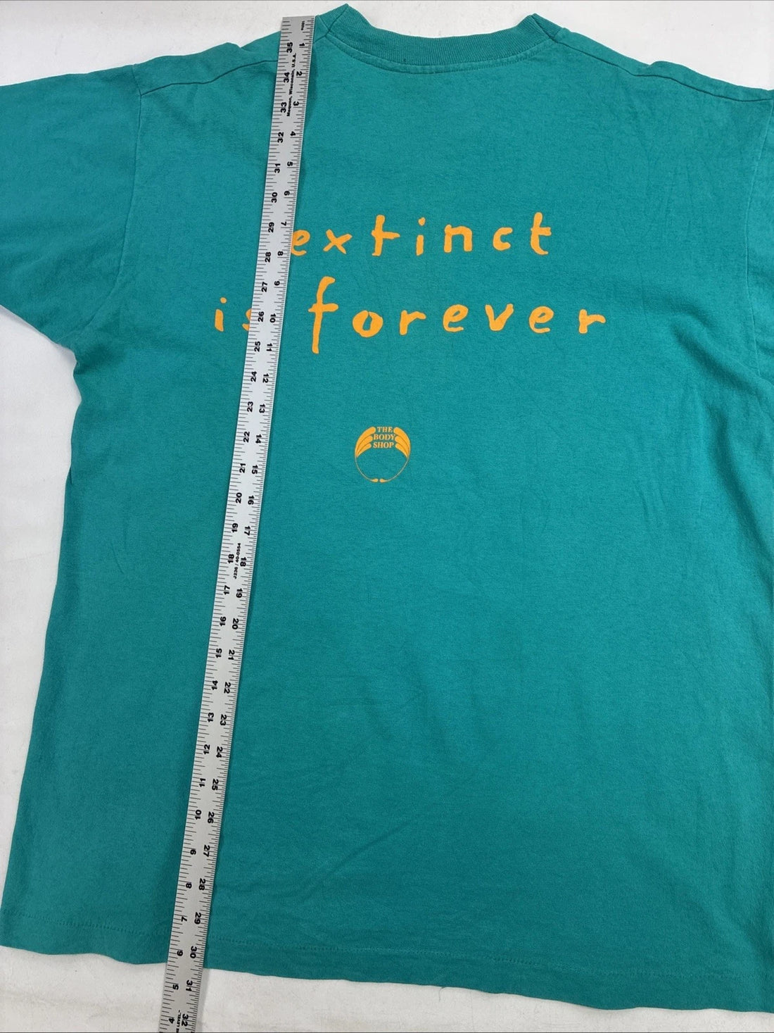 Vintage The Body Shop Extinction Is Forever T-Shirt XL Nature 90s