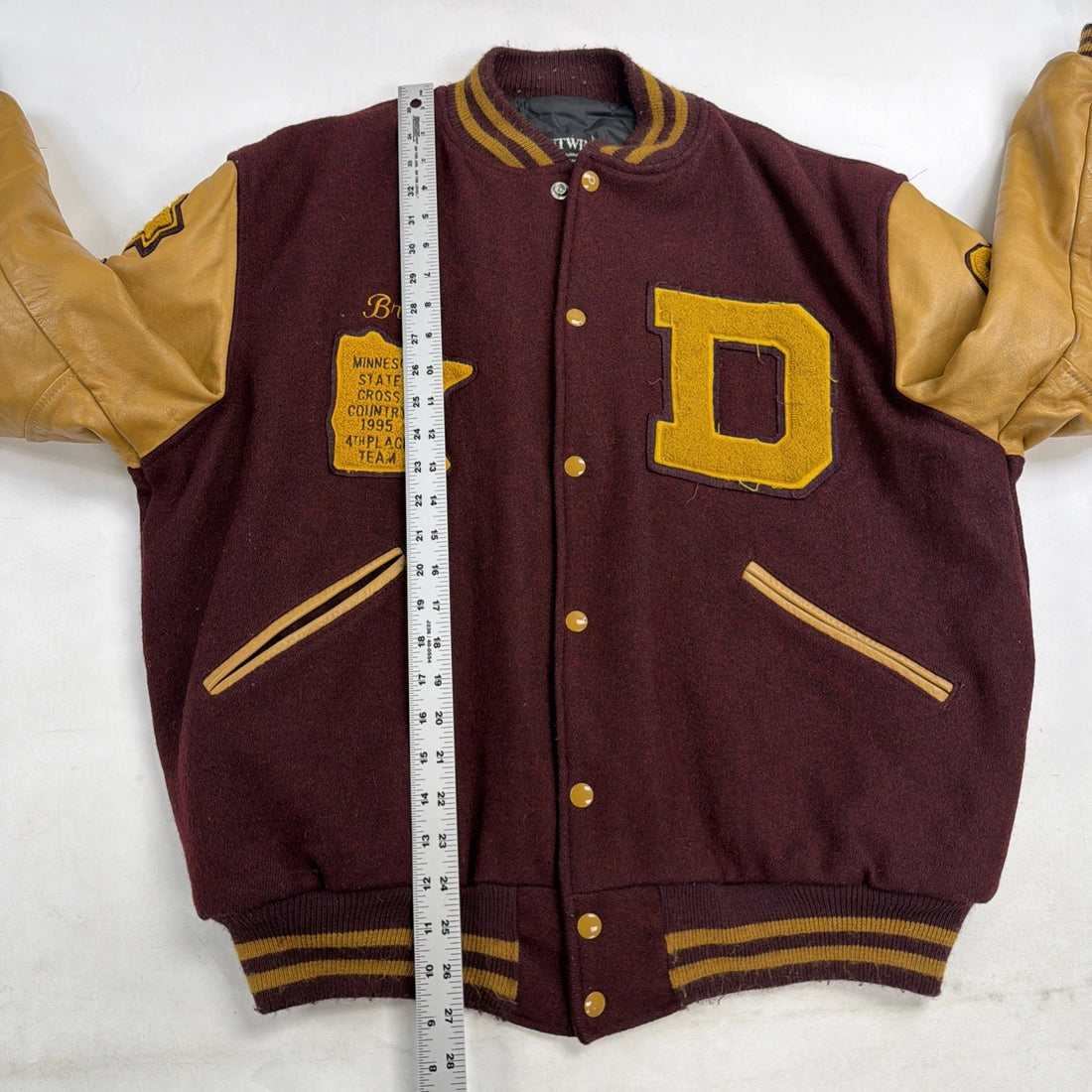 Vintage Minnesota State Cross Country Wool Varsity Letterman Jacket XL