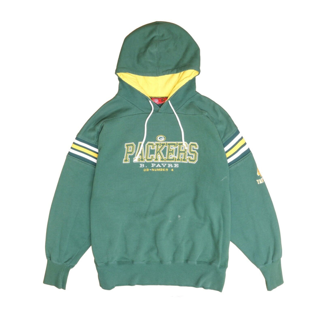 Vintage Green Bay Packers Brett Favre Sweatshirt Hoodie Size XL NFL