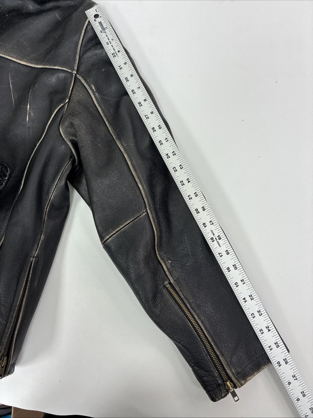 Wilson M Julian Leather Motorcycle Cafe Racer Jacket Size XL