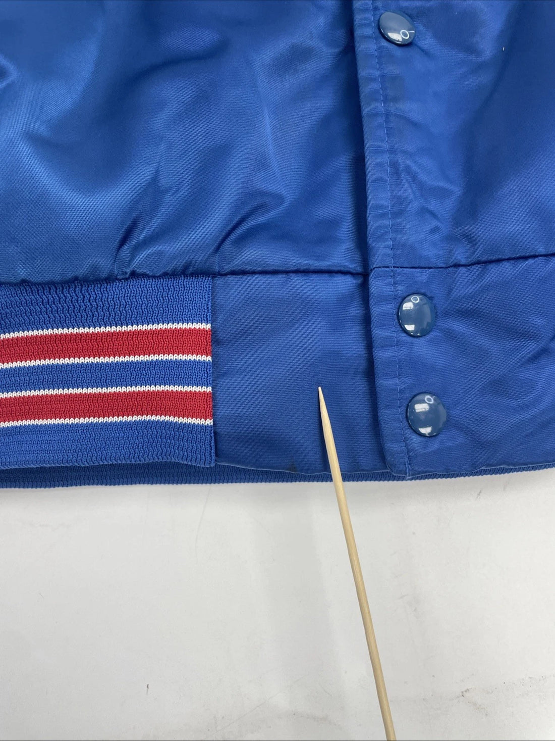 Vintage New York Giants Lawrence Taylor Chalk Line Satin Bomber Jacket Small NFL