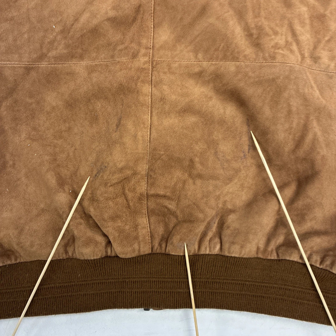 Vintage Solsona Lamb Suede Bomber Jacket Size 2XL Barcelona Spain