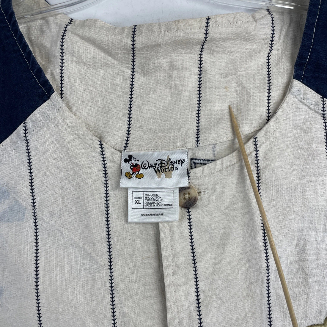 Vintage Snow White Seven Dwarfs Grumpy Disney Baseball Jersey Size XL