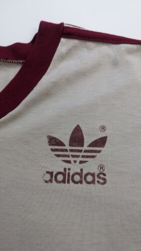 Vintage Adidas Trefoil T-Shirt Size Medium 80s