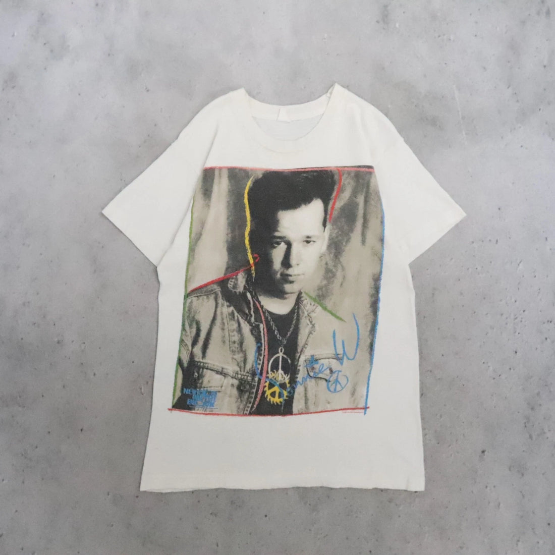 Vintage New Kids On The Block Donnie W Music T-Shirt Size Medium