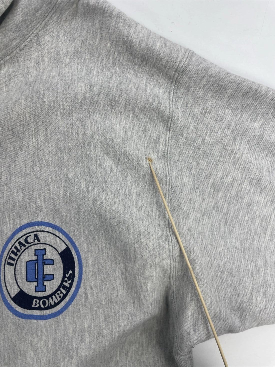 Vintage Ithaca Bombers Champion Reverse Weave Sweatshirt Hoodie Size XL 90s