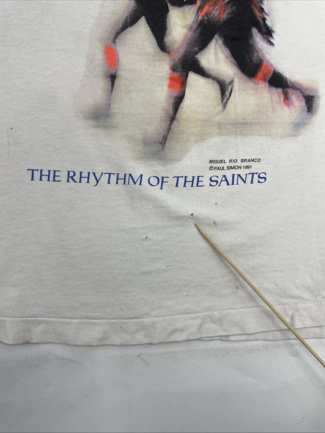 Vintage Paul Simon The Rhythm Of The Saints T-Shirt Size XL 1991 90s