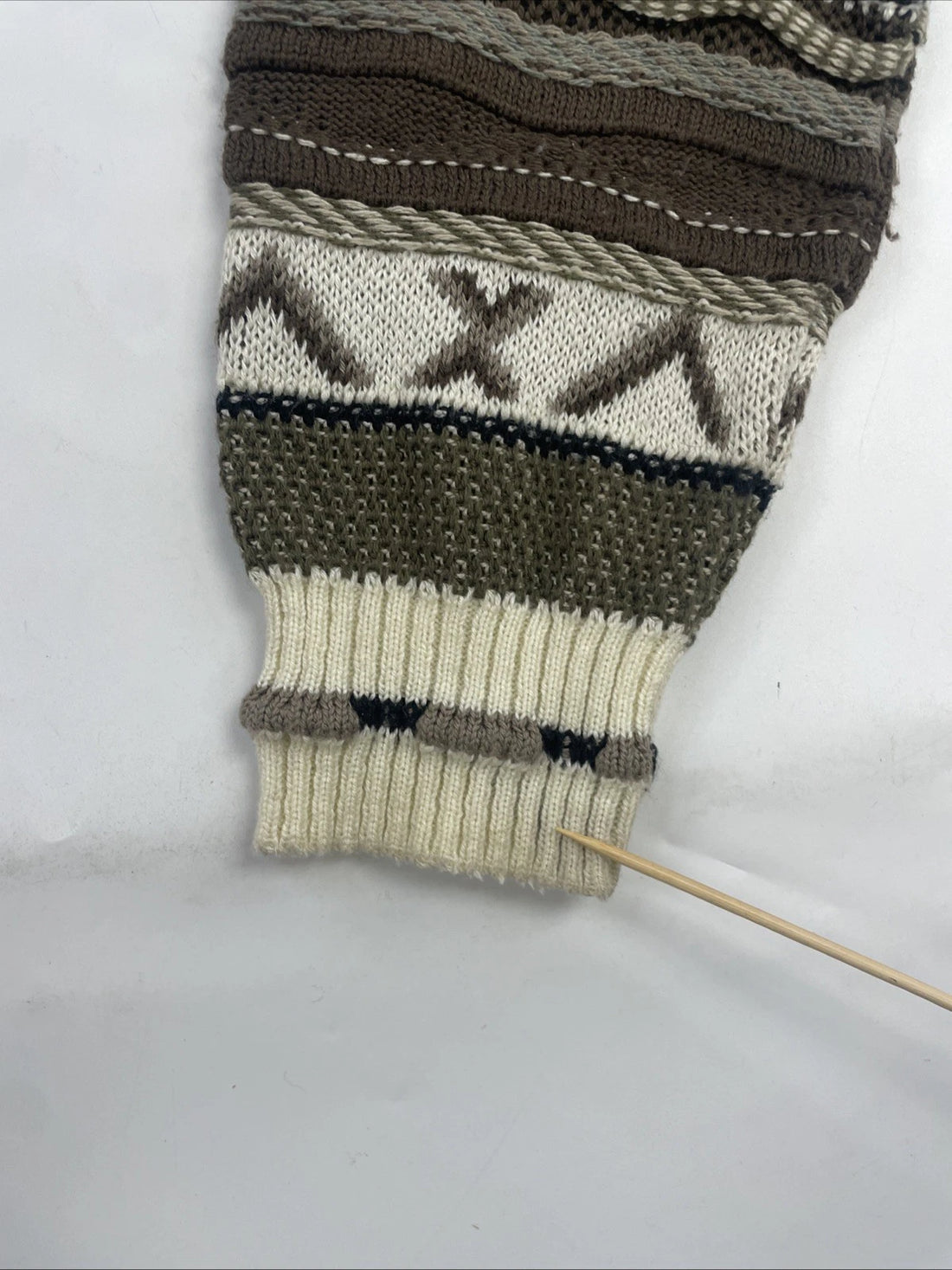 Vintage Protege Collection 3D Knit Sweater Size XL Coogi Style