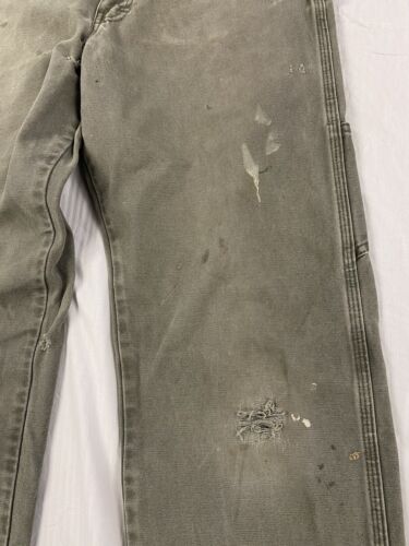 Vintage Dickies Carpenter Work Pants Size 32W X 34L Green