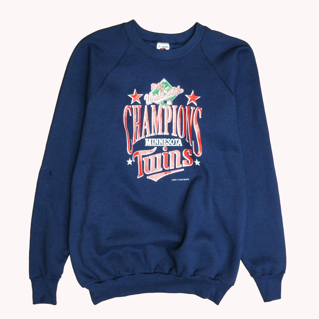 Vintage Minnesota Twins World Series Crewneck Sweatshirt Size XL 1987 80s MLB