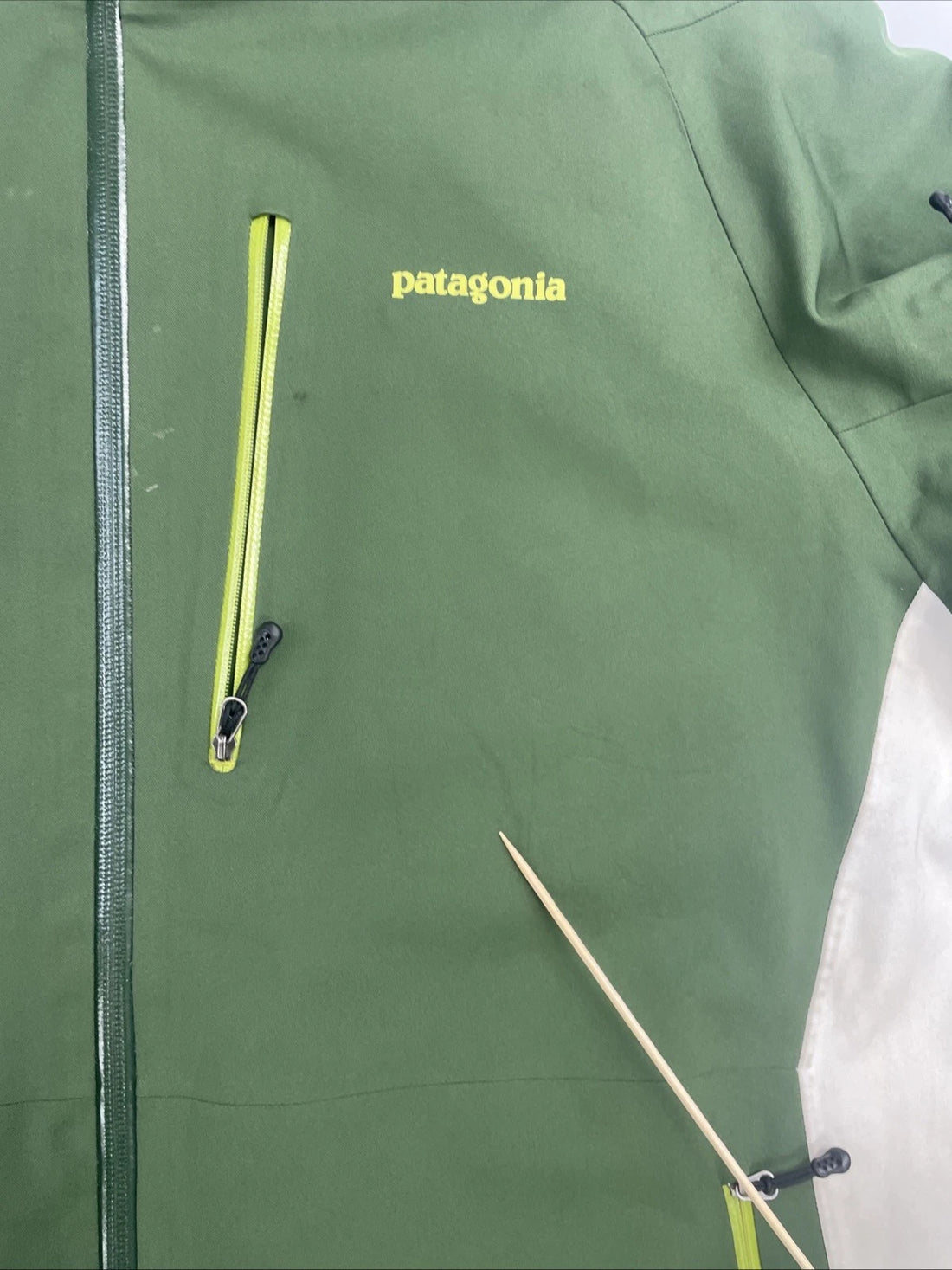 Patagonia Powder Bowl Jacket Size Large Green Insulated