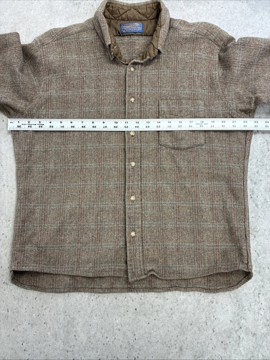 Vintage Pendleton Wool Fireside Button Up Shirt Size XL Cropped