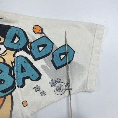 Vintage Flintstones Cartoon Network Wacky Racing T-Shirt XL All Over Print 1996