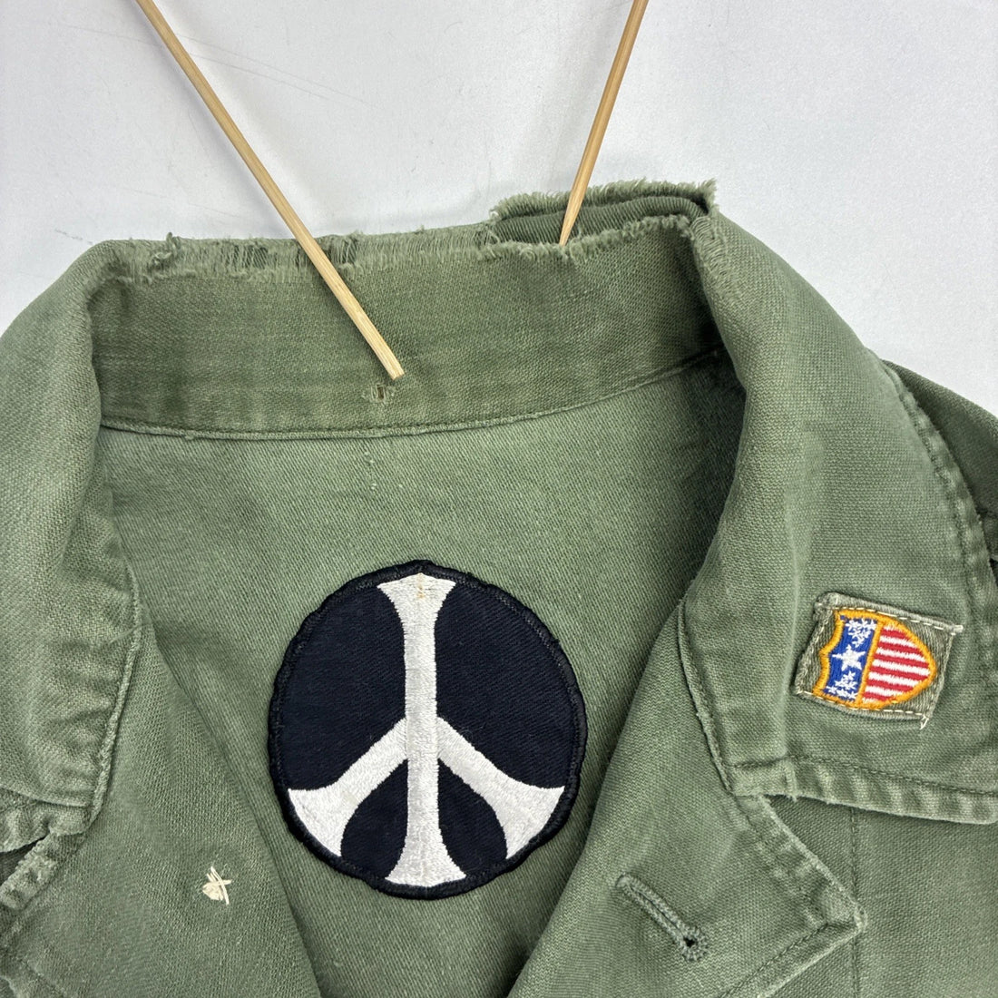 Vintage Army Field Button Up Shirt Size Medium