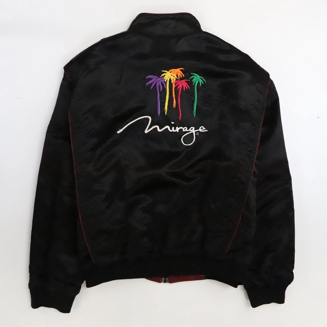 Vintage Treasure Island At The Mirage Satin Bomber Jacket Size 2XL Reversible