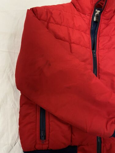 Vintage Woolrich Puffer Jacket Size Large Medium Red Insulated
