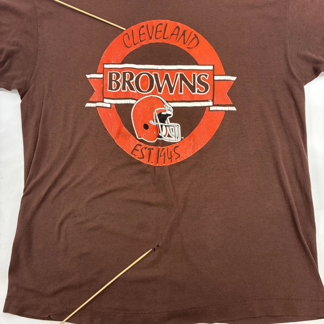 Vintage Cleveland Browns T-Shirt Size XL Brown MLB