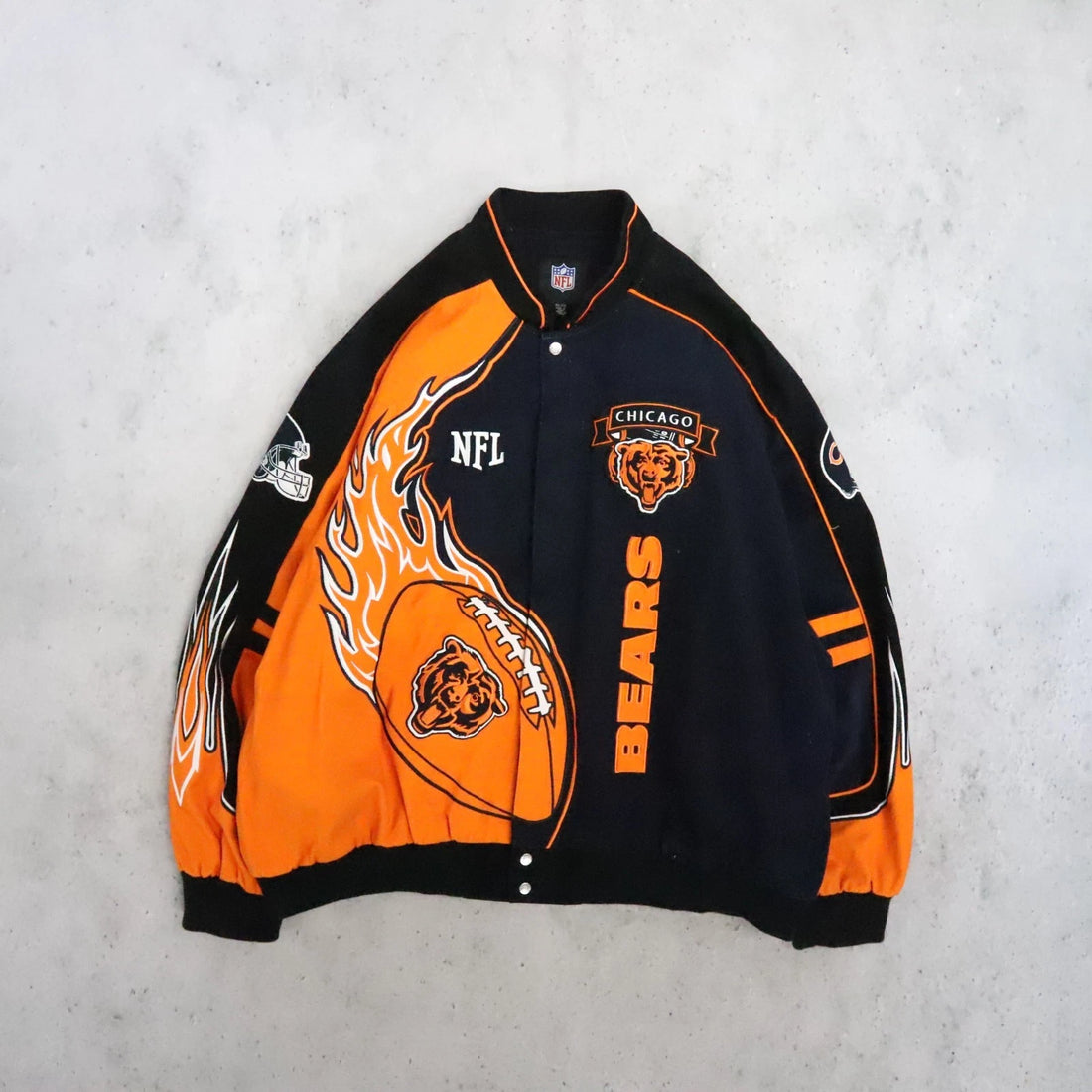 Chicago Bears Varsity Bomber Jacket Size 6XL NFL