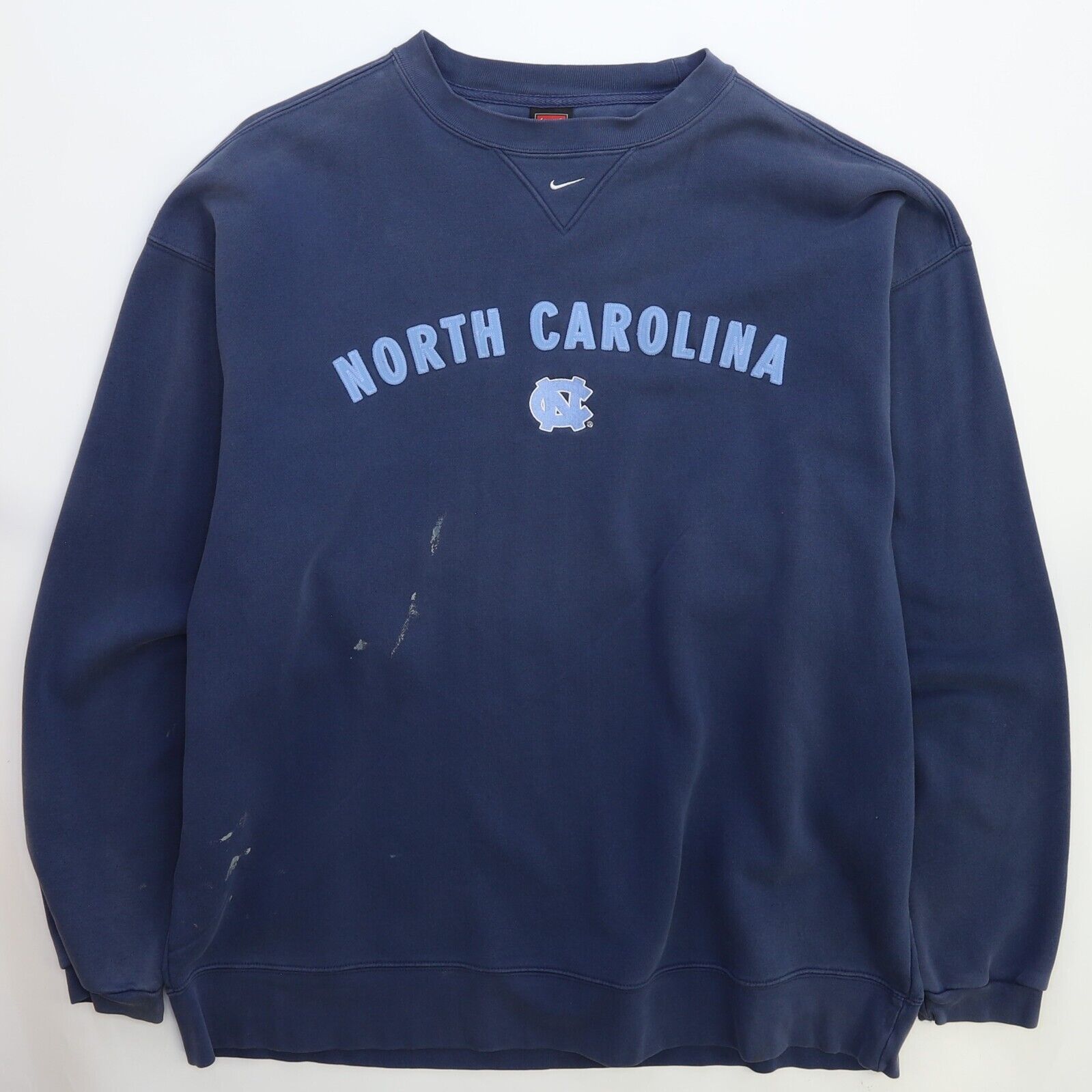 Vintage North Carolina Tar Heels Nike Crewneck Sweatshirt Size XL NCAA Throwback Vault