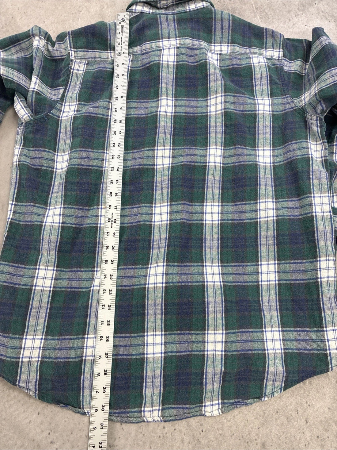 Vintage L.L. Bean Flannel Button Up Shirt Size Large Plaid