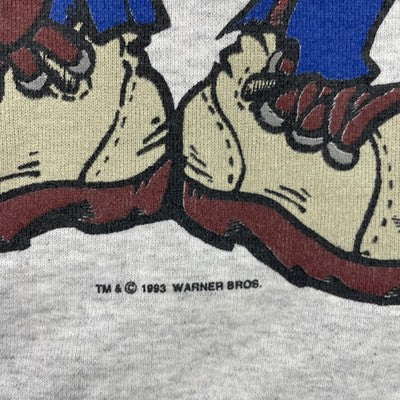 Vintage Bugs Bunny Taz Crewneck Sweatshirt Size Small Warner Bros 1993 90s