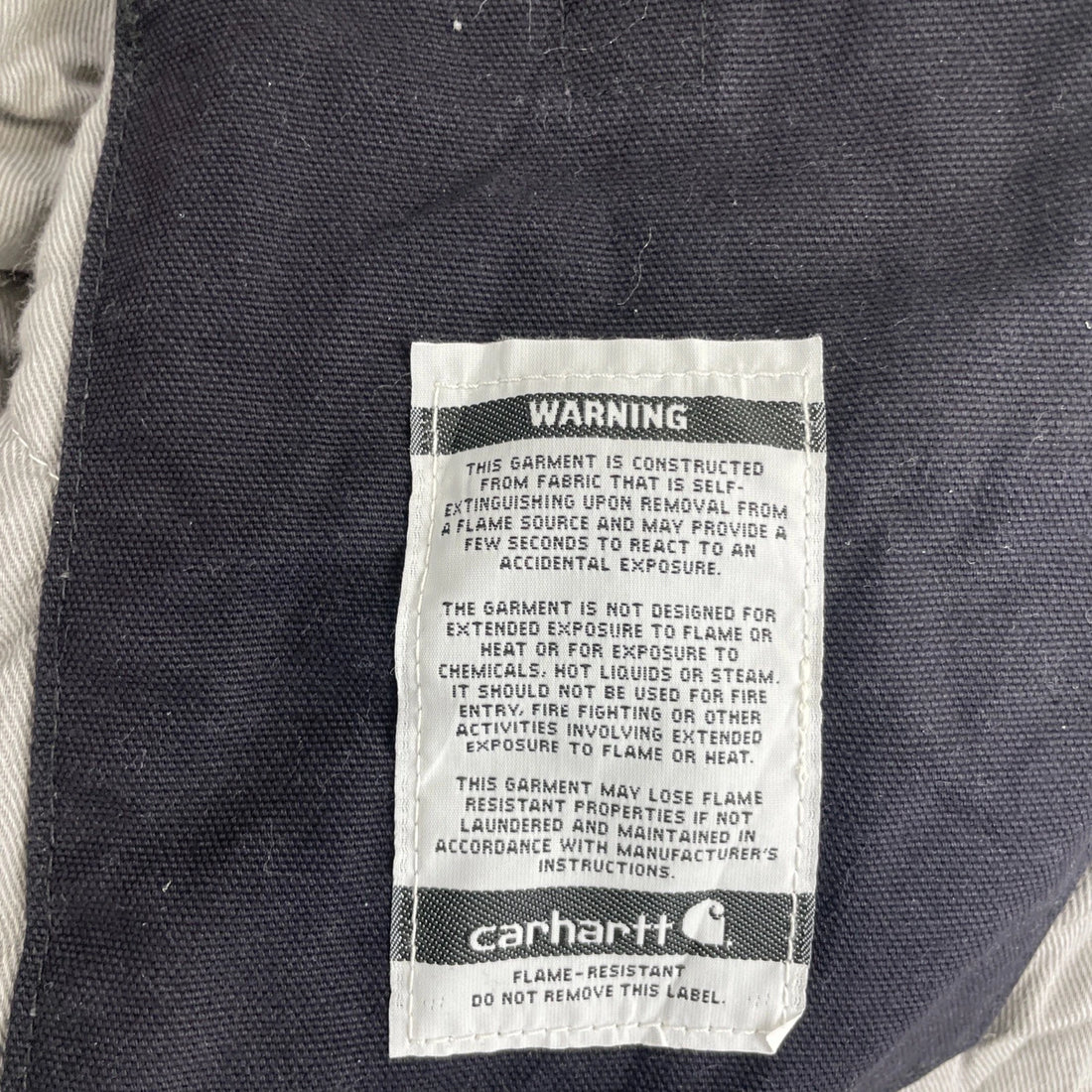 Carhartt FR Canvas Work Jacket Size Medium Duck Hood Quilt Lined NWT