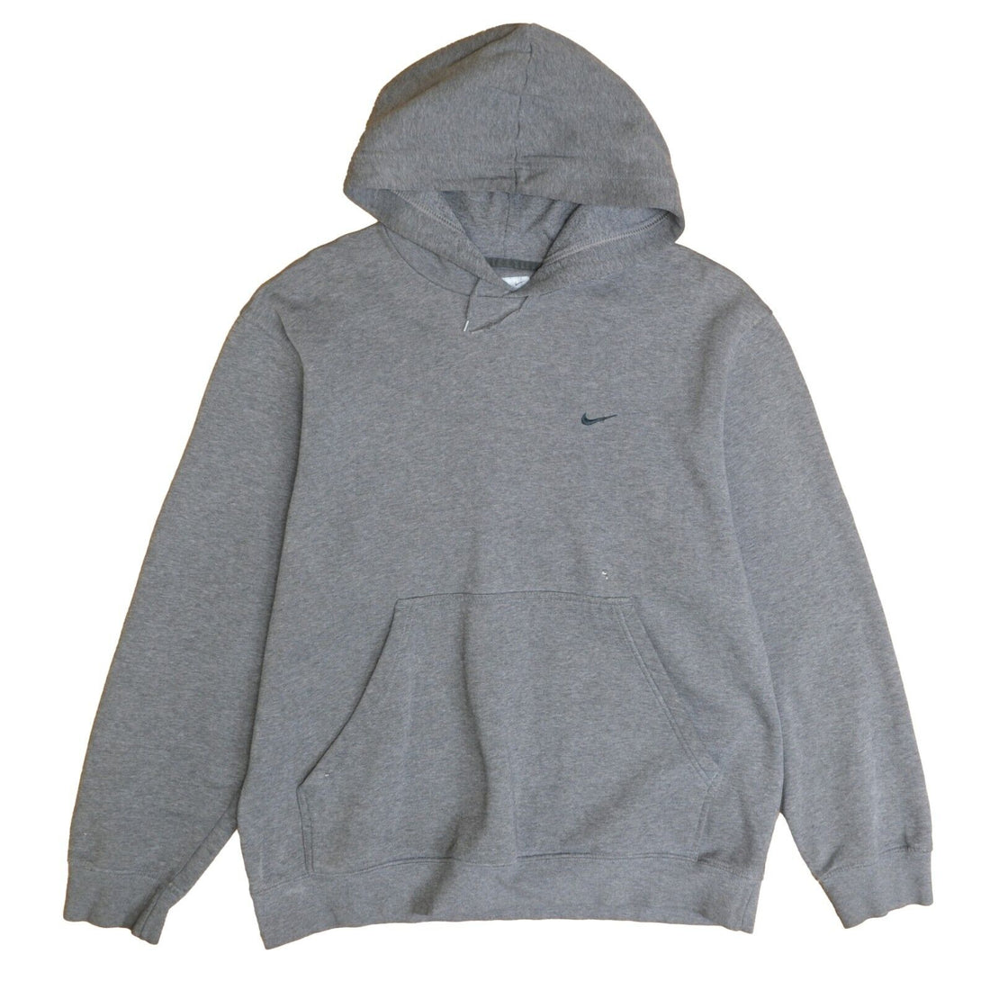Vintage Nike Sweatshirt Hoodie Size Large Gray Embroidered Swoosh