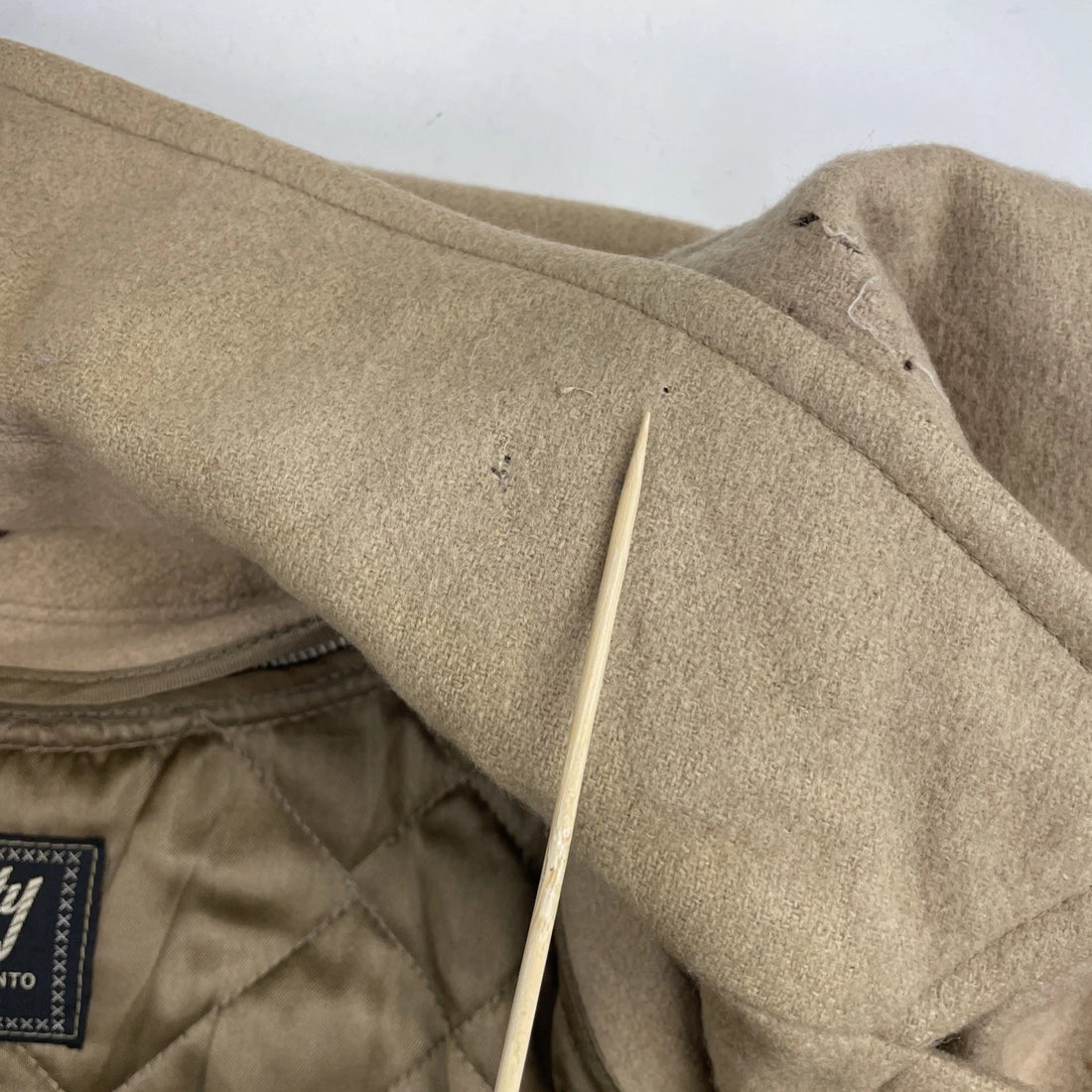 Vintage Wool Coat Jacket Size XL Brown