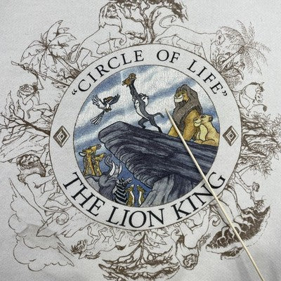 Vintage The Lion King Circle Of Life Disney Crewneck Sweatshirt Size XL 90s