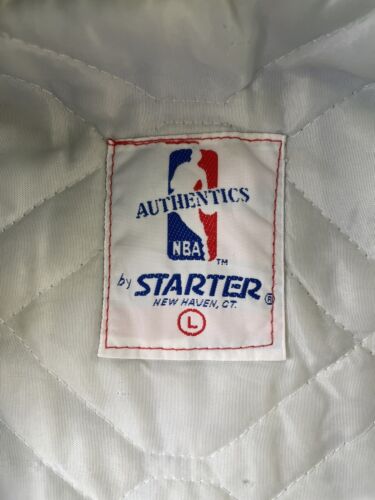 Vintage Minnesota Timberwolves Starter Satin Bomber Jacket Size Large NBA