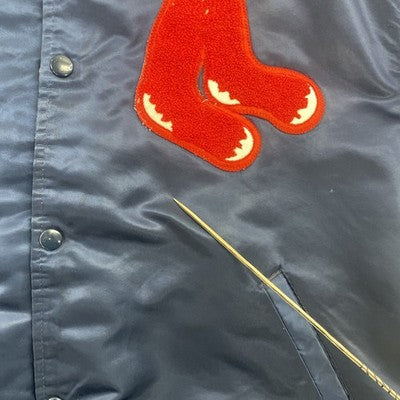 Vintage Boston Red Sox Starter Satin Bomber Jacket Size XL 90s MLB