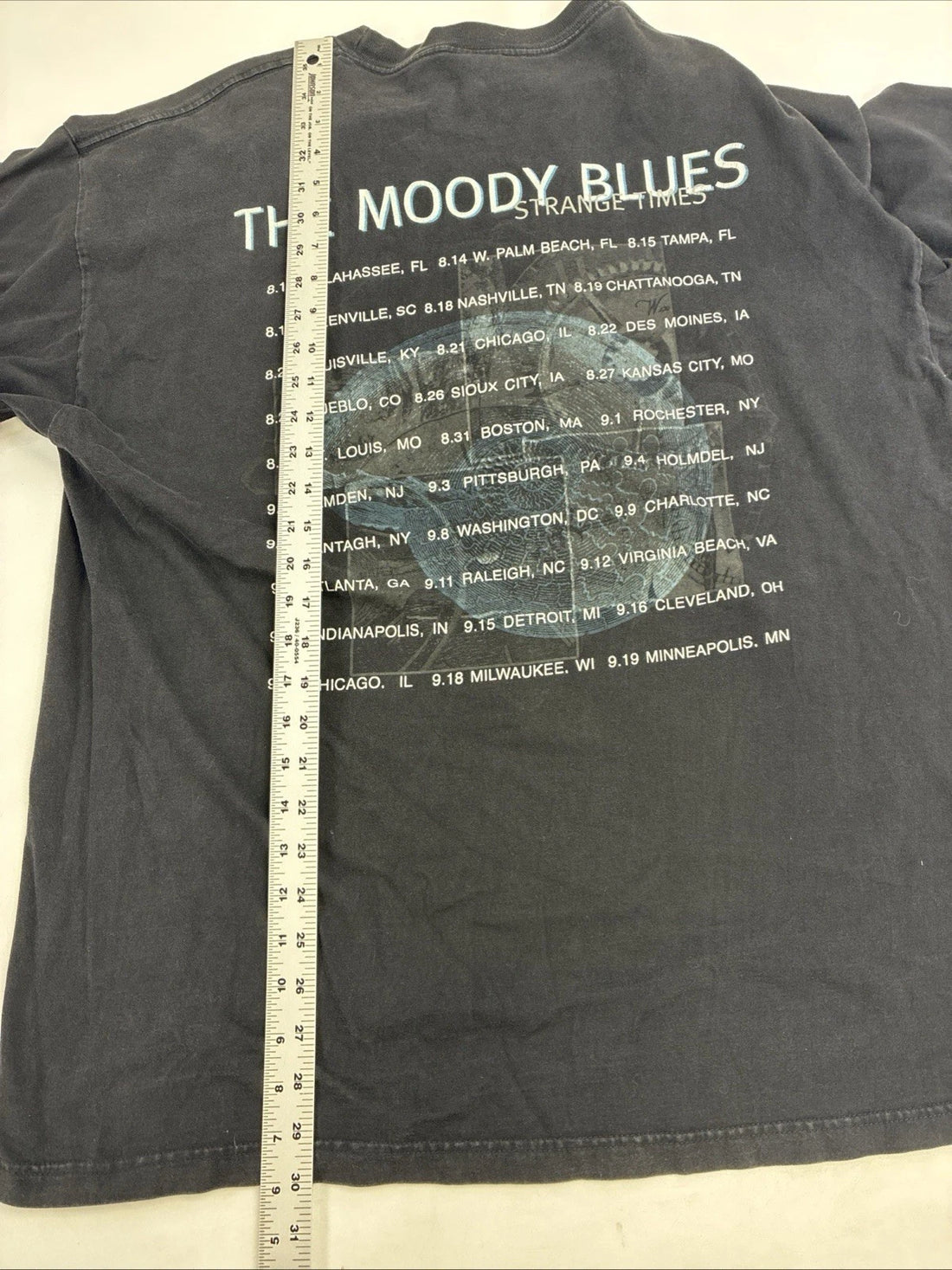Vintage The Moody Blues Strange Times T-Shirt Size 2XL 90s