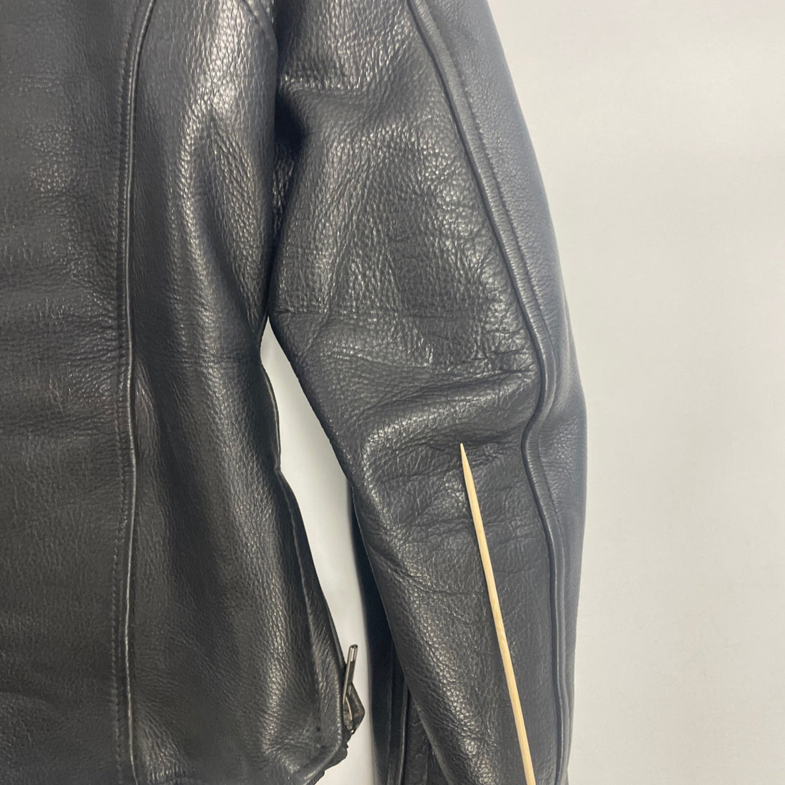 First Classics Leather Cafe Racer Motorcycle Jacket Size Medium