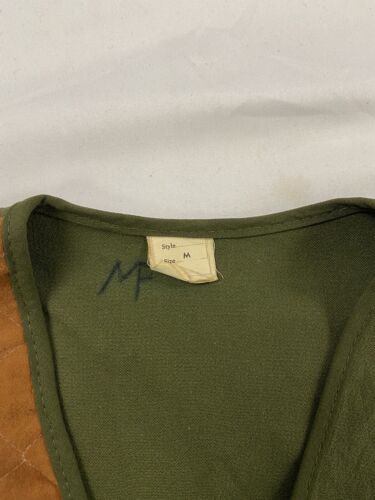 Vintage Leweir Clothing Hunting Vest Size Medium Green