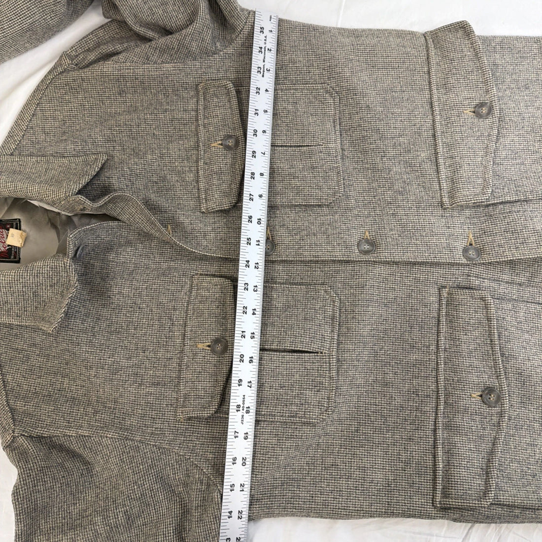 Vintage Woolrich Wool Mackinaw Field Shirt Jacket Size 40 40s 50s