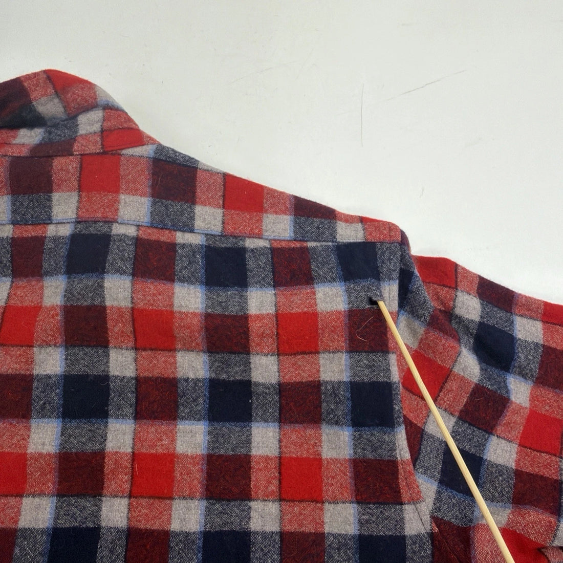 Vintage Pendleton Wool Board Button Up Shirt Size Medium Red Plaid
