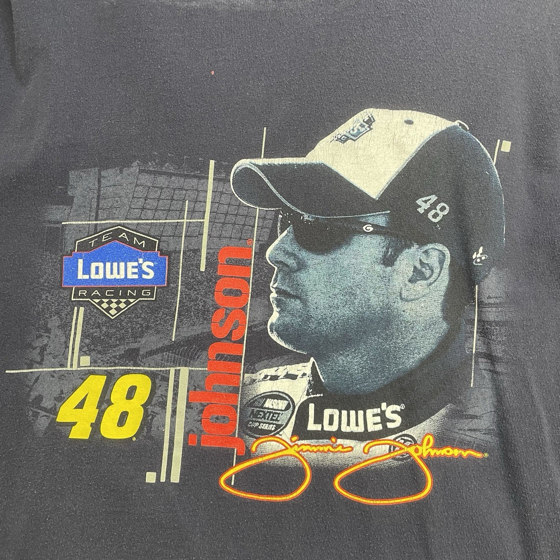 Vintage Jimmie Johnson Racing Long Sleeve T-Shirt Size Large
