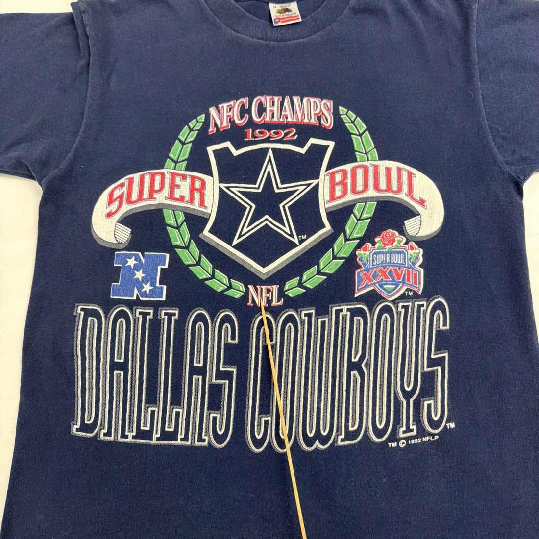 Vintage Dallas Cowboys Super Bowl XXVII T-Shirt Size Medium 90s NFL