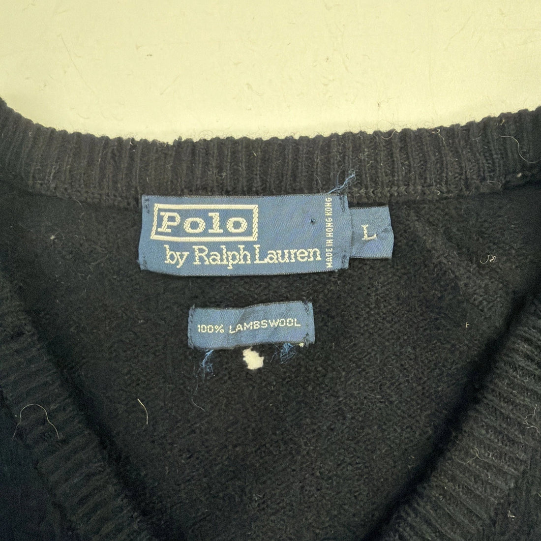 Vintage Polo Ralph Lauren Lambswool Sweater Vest Size Large