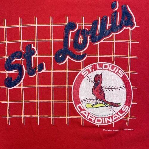 Vintage St. Louis Cardinals T-Shirt Size XL Red 1990 90s MLB