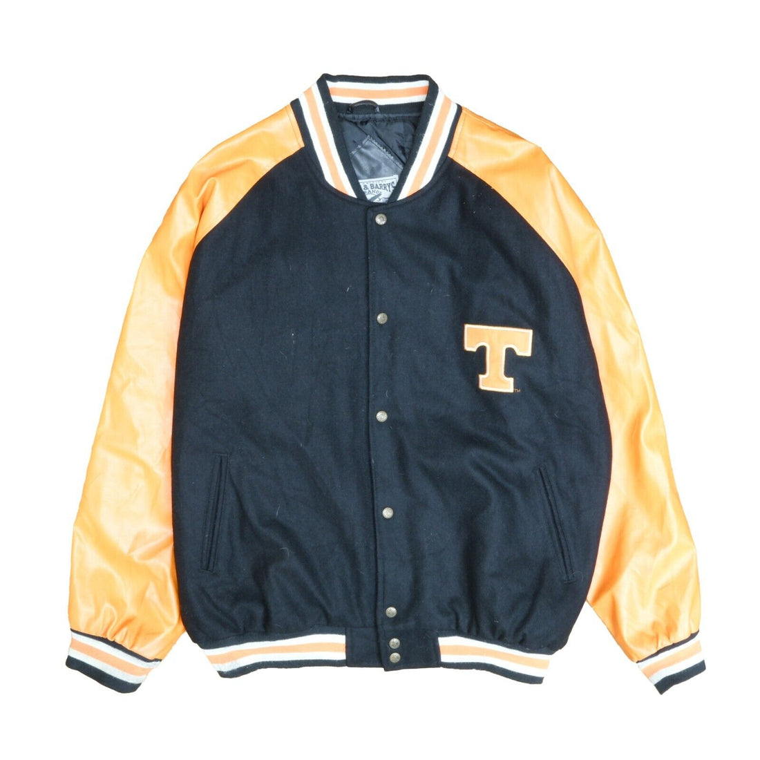 Tennessee Volunteers Leather Wool Varsity Jacket Size 2XL NCAA